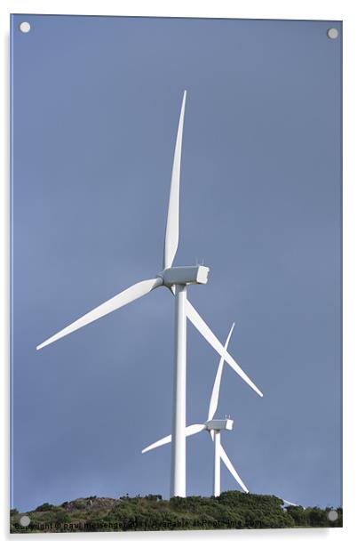 wind turbine Acrylic by Paul Messenger