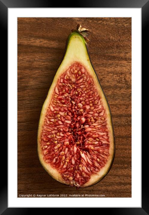 Figs on a wooden board Framed Mounted Print by Ragnar Lothbrok