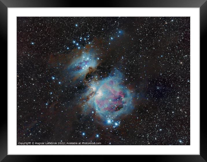 Orion and Running Man nebulae Framed Mounted Print by Ragnar Lothbrok