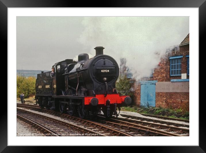 BR 4F steam locomotive 43924 Framed Mounted Print by Rodney Hutchinson