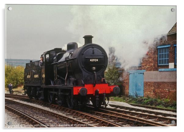 BR 4F steam locomotive 43924 Acrylic by Rodney Hutchinson