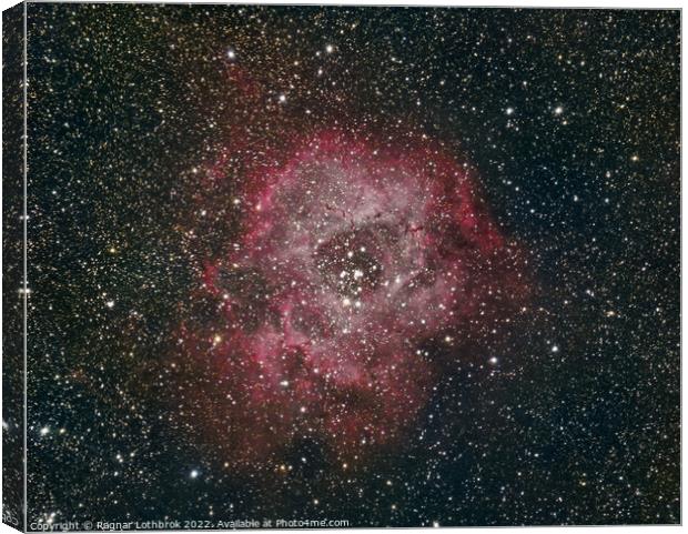Rosette nebula and stars Canvas Print by Ragnar Lothbrok