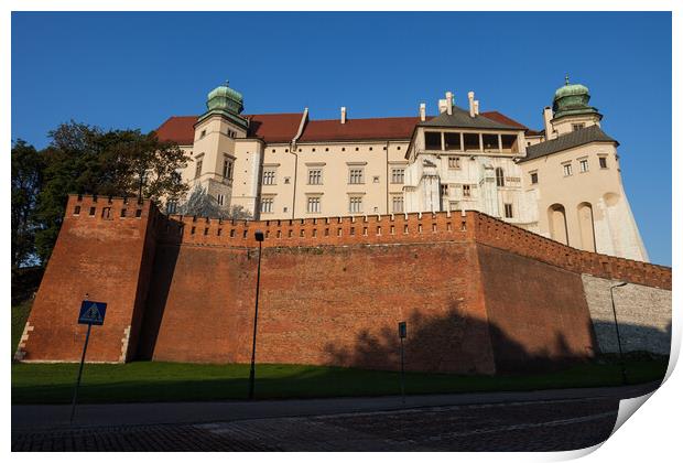 Wawel Royal Castle In City Of Krakow Print by Artur Bogacki