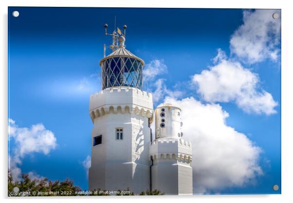 St Catherines Lighthouse Acrylic by Janie Pratt