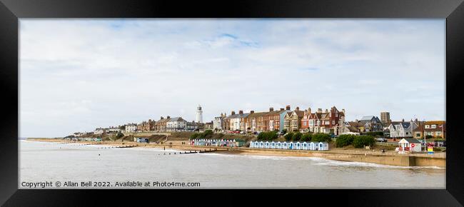 Southwold seafront from Pier Framed Print by Allan Bell