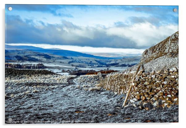 Majestic winter landscape in Ribblesdale Acrylic by Rodney Hutchinson