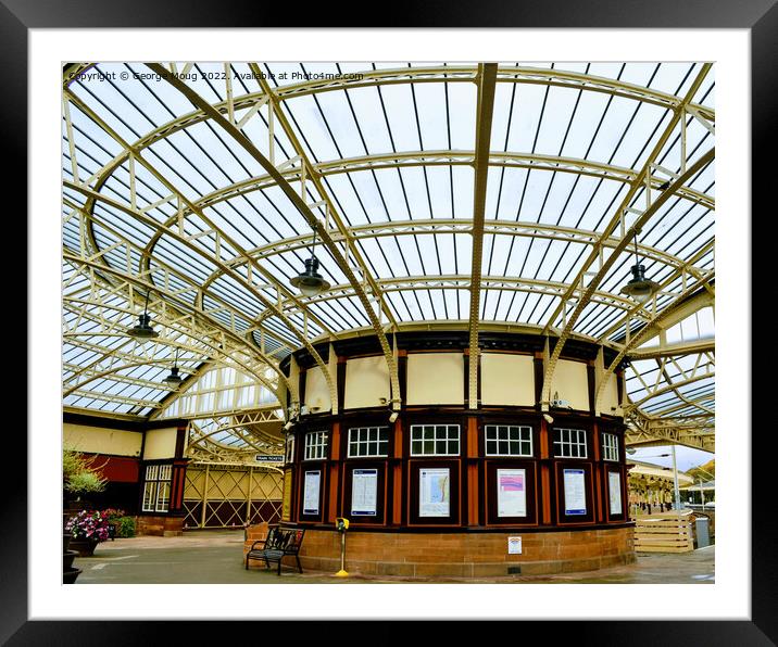 Station Interior, Wemyss Bay, Scotland Framed Mounted Print by George Moug