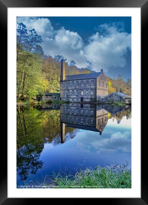 Enchanting Autumn at Gibsons Mill Framed Mounted Print by Rodney Hutchinson