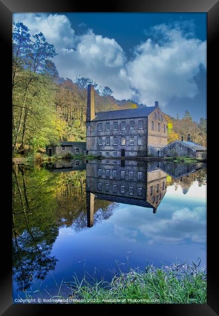 Enchanting Autumn at Gibsons Mill Framed Print by Rodney Hutchinson