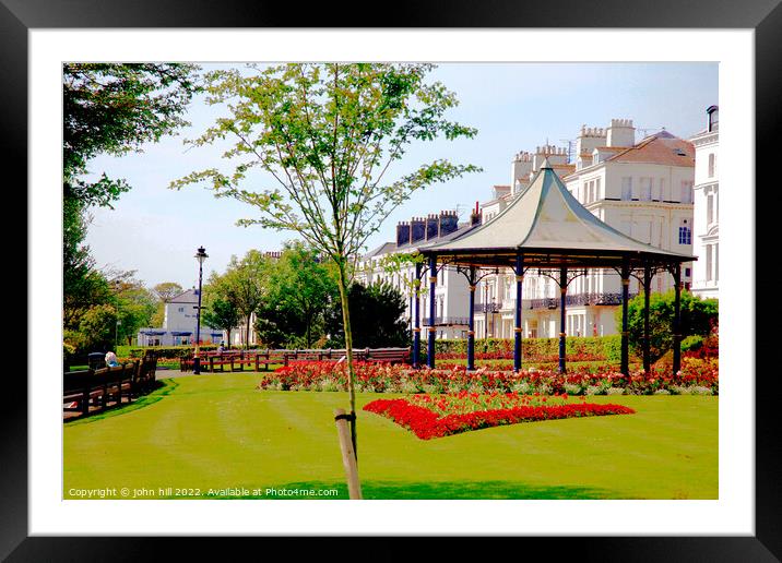 Crescent gardens, Filey, Yorkshire. Framed Mounted Print by john hill