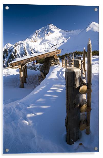 The Ahorn Spitze, Mayrhofen, Asutria Acrylic by Richard Nicholls