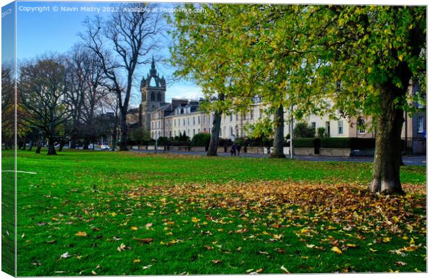 The South Inch, Perth in Autumn Canvas Print by Navin Mistry