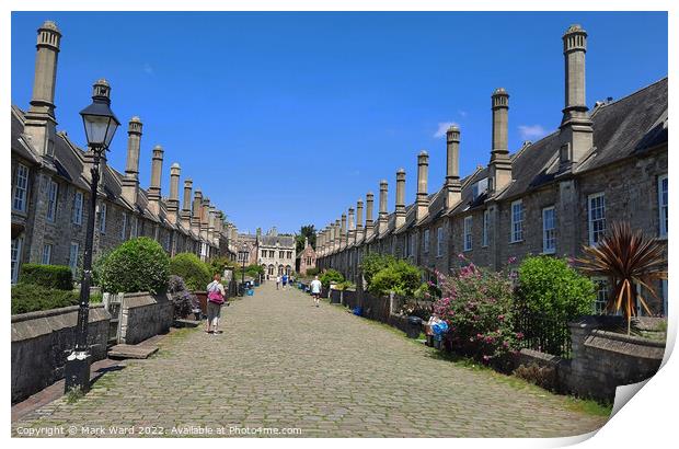 Vicars' Close in Wells. Print by Mark Ward