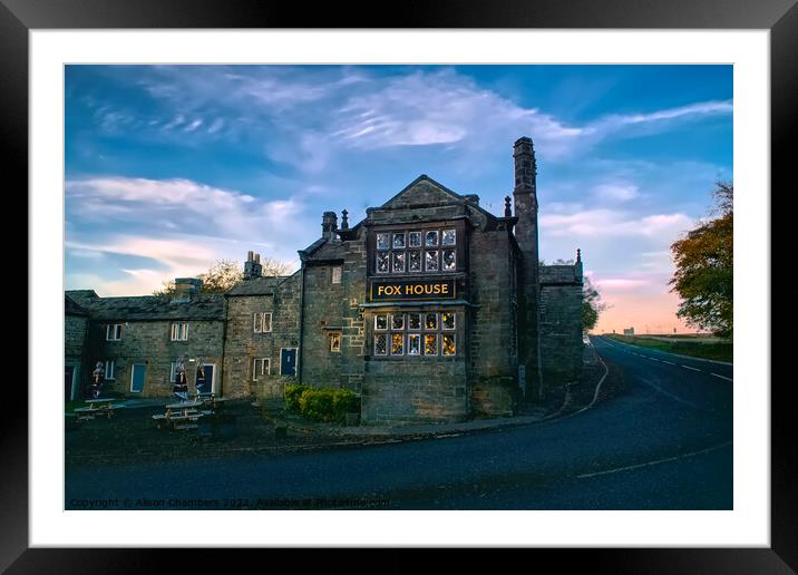 The Fox House Longshaw Framed Mounted Print by Alison Chambers