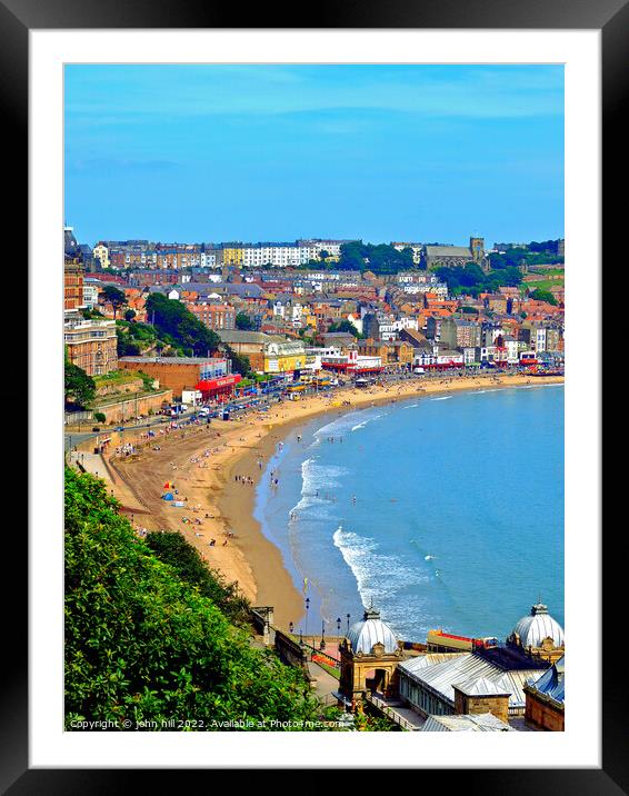 Scarborough, North Yorkshire. (portrait) Framed Mounted Print by john hill