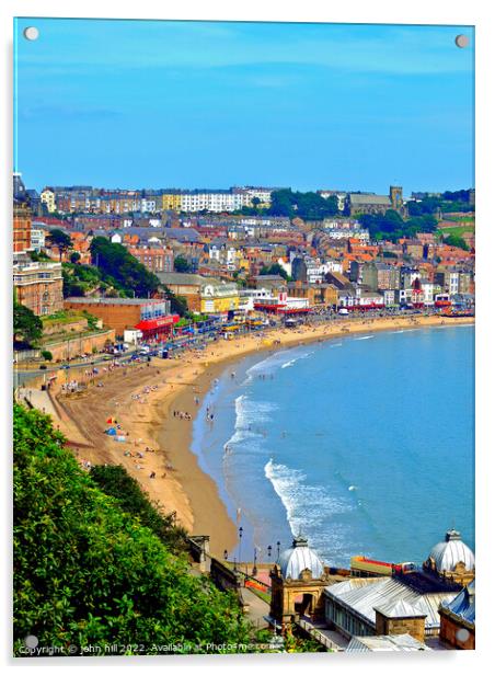 Scarborough, North Yorkshire. (portrait) Acrylic by john hill