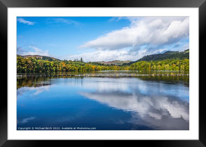 Majestic Autumn Scene at Loch Faskally Framed Mounted Print by Michael Birch