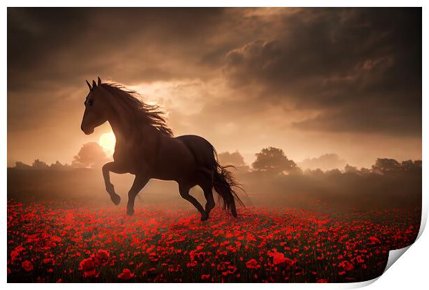 The War Horse Print by J Biggadike
