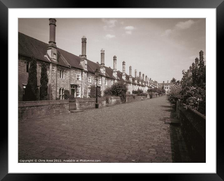 Vicars Close, Wells Framed Mounted Print by Chris Rose