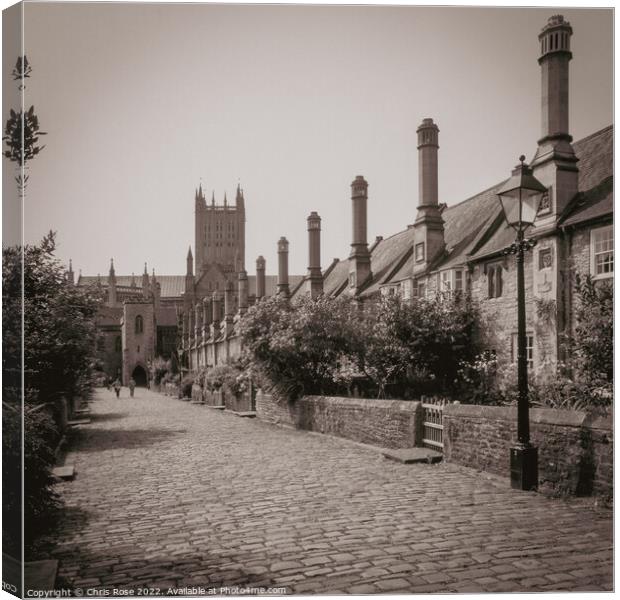 Vicars Close, Wells Canvas Print by Chris Rose