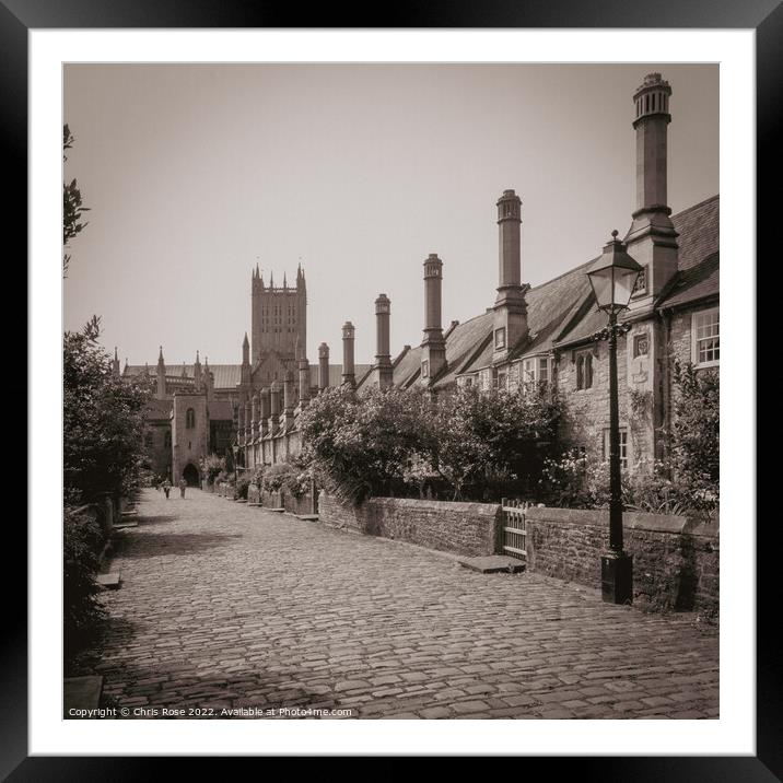 Vicars Close, Wells Framed Mounted Print by Chris Rose