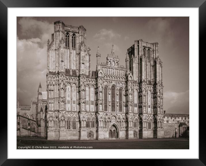 Wells Cathedral Framed Mounted Print by Chris Rose