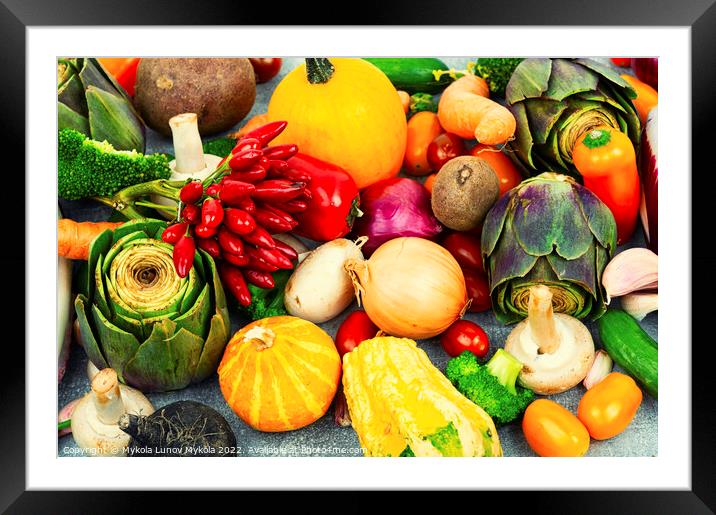Healthy food, diet concept Framed Mounted Print by Mykola Lunov Mykola