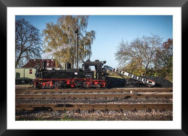 Nostalgie Lokomotive Framed Mounted Print by Steffen Gierok-Latniak