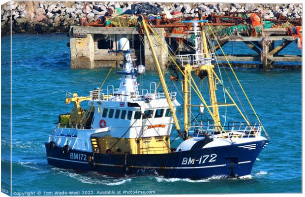 Fishing Trawler Kerrie Marie/Emily Rose Canvas Print by Tom Wade-West