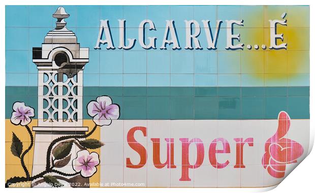Vintage Schweppes Algarve Super Mosaic Print by Angelo DeVal