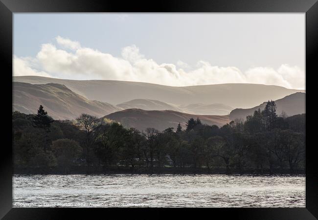 Martindale Common from Ullswater Ferry Framed Print by David Morton