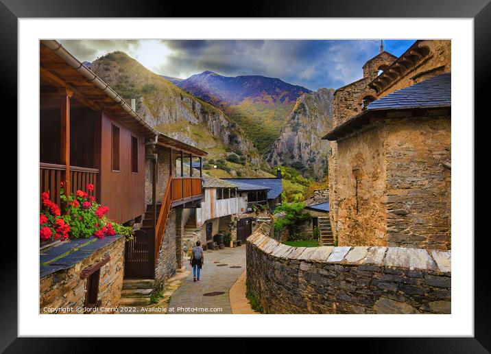 Alley of Peñalba - CR2210-8012-GRACOL Framed Mounted Print by Jordi Carrio