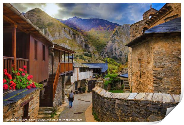 Alley of Peñalba - CR2210-8012-GRACOL Print by Jordi Carrio