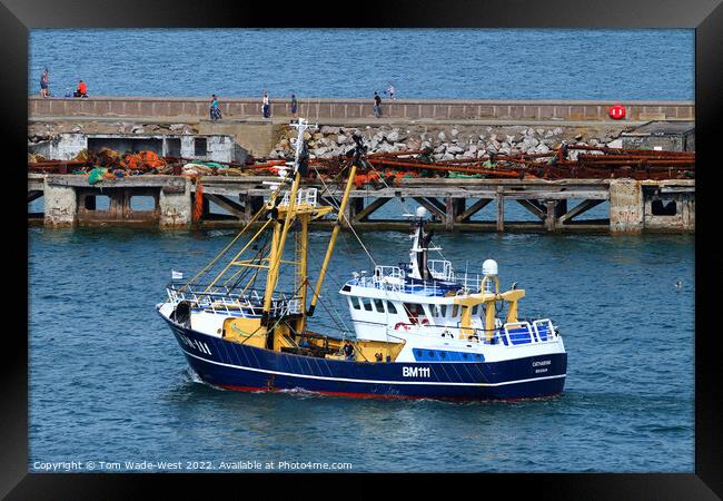 Fishing Trawler Catherina Framed Print by Tom Wade-West