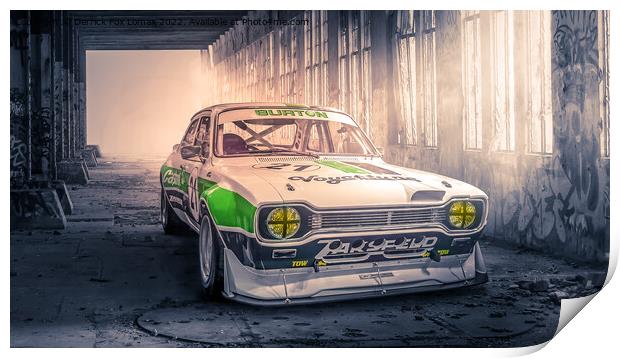 Ford escort mexico Print by Derrick Fox Lomax