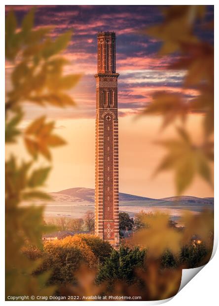 Cox's Stack - Dundee Print by Craig Doogan