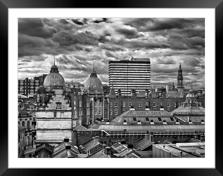 Leeds City Centre Skyline   Framed Mounted Print by Darren Galpin