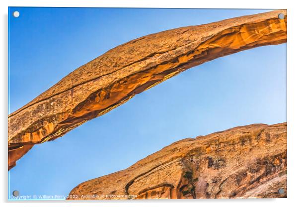 Landscape Arch Devils Garden Arches National Park Moab Utah  Acrylic by William Perry