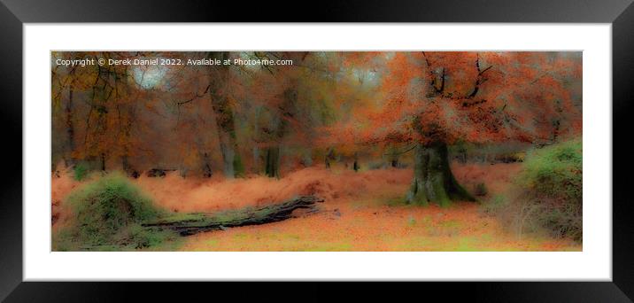 Enchanted Autumn Wonderland Framed Mounted Print by Derek Daniel
