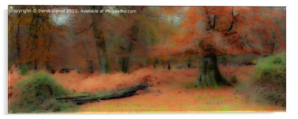 Enchanted Autumn Wonderland Acrylic by Derek Daniel