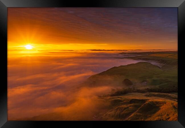 A Peak District Sunrise Framed Print by John Finney