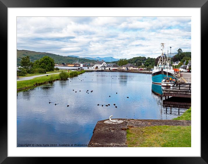 Corpach Sea Loch Scotland Framed Mounted Print by chris hyde