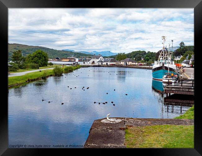 Corpach Sea Loch Scotland Framed Print by chris hyde