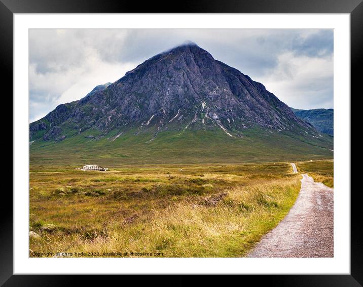 Road to Glencoe Framed Mounted Print by chris hyde