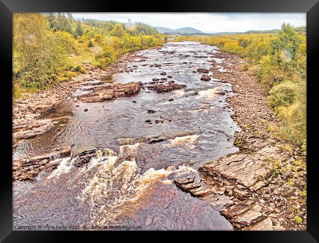 River Orchy Scotland Framed Print by chris hyde