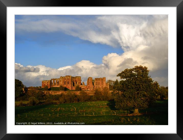 Approaching Storm - Kenilworth Castle Framed Mounted Print by Nigel Wilkins