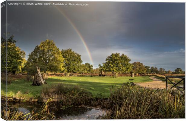 November rainbow Canvas Print by Kevin White