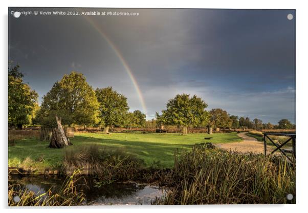 November rainbow Acrylic by Kevin White