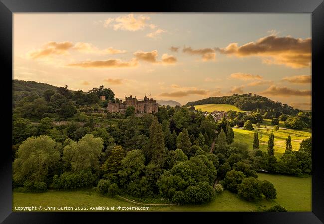 Dunster Castle Framed Print by Chris Gurton