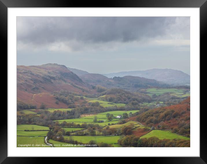 Eskdale Valley Framed Mounted Print by Alan Dunnett